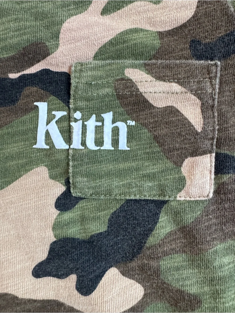 Kith Camo Pocket Tee - Green/Tan/Black